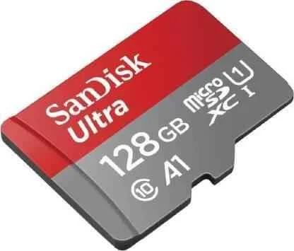 SanDisk Ultra 128GB Class 10 MicroSDXC1 Memory Card, SDSQUAR-128G-GN6MN