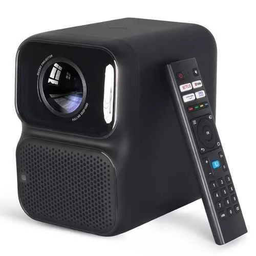 WANBO TT 14900 Lumens Portable Projector, Native FHD 1080p, 4K HDR Support, Netflix Certified, Dolby Audio, Dust Proof Engine, Screen Mirroring, BT + Wi-Fi