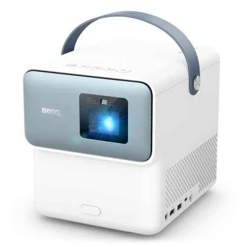 BenQ GP100 1000 ANSI Lumens Portable Smart Projector, Native 1080p 4K Support, Certified Android TV, Auto 2D keystone, 20W Speakers, WiFi