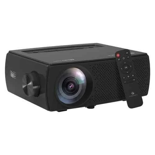 Zebronics PIXAPLAY 15 5500 Lumens Smart Projector, 4K Support Native 1080p, with Dolby Audio, Android OS, Miracast, Wi-Fi + Bluetooth, 180 inch Screen