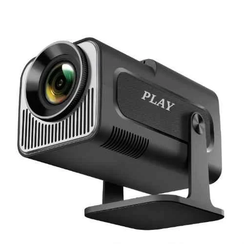 PLAY Freestyle Black 4K Decode 1080p FHD 5500lm Android 13 Auto Keystone BT Wireless Remote Portable Projector