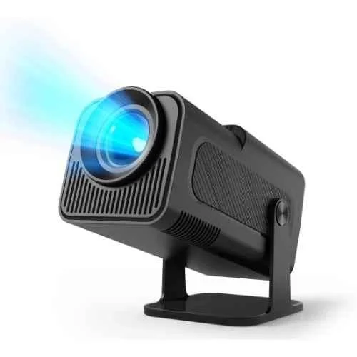 TecSox Panther 600 ANSI Lumens Android 11 Projector Native 780p, 4K Support, Wi-Fi 6 and Bluetooth, Auto Vertical Correction, 180 deg Rotatable (Black)