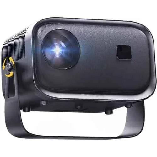 AUN F Style 720p Native Resolution Projector for Home 4K Support, Android 11, 4500 Lumen (390 ANSI) 5G WiFi 6 Bluetooth Inbuilt YouTube Netflix PrimeVideo Hotstar 3W Speaker HDMI USB 150" Max Display