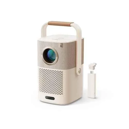 Yaber T2 Plus 450 ANSI Lumens Portable Smart Projector, Native 1080p FHD, Sounded by JBL Dolby Audio, Battery Built-in, Wi-Fi Bluetooth, NFC Quick Pair