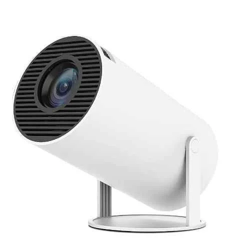 AUN Free Style 720p Native Resolution Projector for home 4K Support, Android 11, 3500 Lumen (300 ANSI) 5G WiFi Bluetooth Inbuilt Netflix PrimeVideo Hotstar 3W Speaker HDMI USB 150" Max Display (White)