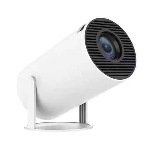 TECSOX Luma 11000 Lumens Portable Mini Smart Projector, Native 720p, 4K UHD Support, Built-in Android 11, WiFi 6, Bluetooth 5, 180 Rotatable (White)