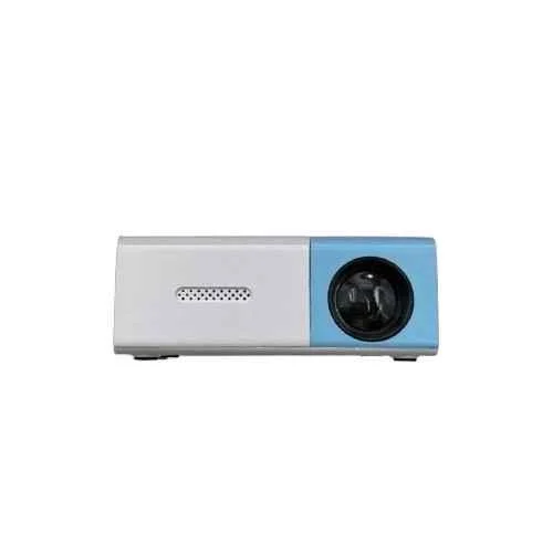 Tonzo LS-202 1500lm Portable Mini LED Projector 720p with Remote|AV,VGA,HDMI|Dual Power Input|Built-in-Speaker|1 Year Warranty|White & Blue