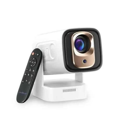 Krisons Razor-005 1080p 14000lm Smart Projector with 4K HD Short Throw, Remote, Wi-Fi, Bluetooth, Auto Focus, Keystone & Screen Mirroring