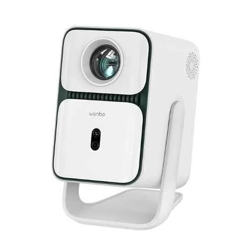 Wanbo T2 Ultra 500 ANSI Lumens Android Projector, Native 1080p Full HD 4K HDR Support, DRM L1 Certified, WiFi + Bluetooth, Dust Proof Engine (White)