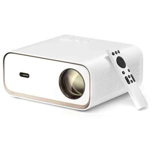 WANBO X5 20000 Lumens Automatic Android Projector, Native FHD 1080p, 4K HDR Support, 10W Dolby Audio, Wi-Fi + Dual Bluetooth, Wireless Screen Mirroring