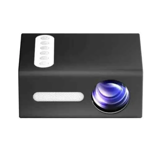 IBS T-300 3500lm Black Mini LED Portable Projector Device with Short-Focus Optical Len TFT LCD