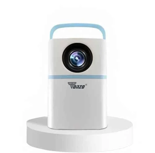 Tonzo M2 5000lm FHD+ Portable WiFi Projector 720p Native 4K Support|5G WiFi, USB & HDMI|Mirror Cast|1 Year Warranty|White