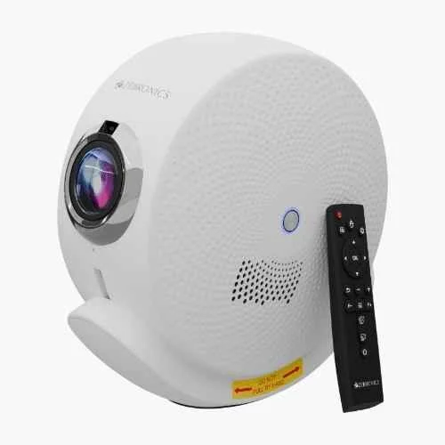 Zebronics PixaPlay 38 635cm 12000lm 1920x1080p FHD Smart LED Projector with Remote Control