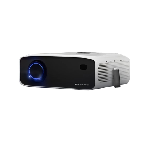 E Gate New K9 Pro 13500lm Bluetooth Home Projector, 4K Support, 635cm Max Screen, 5W Inbuilt Speaker, Brightest in Segment, 3 HDMI, 2 USB (White)