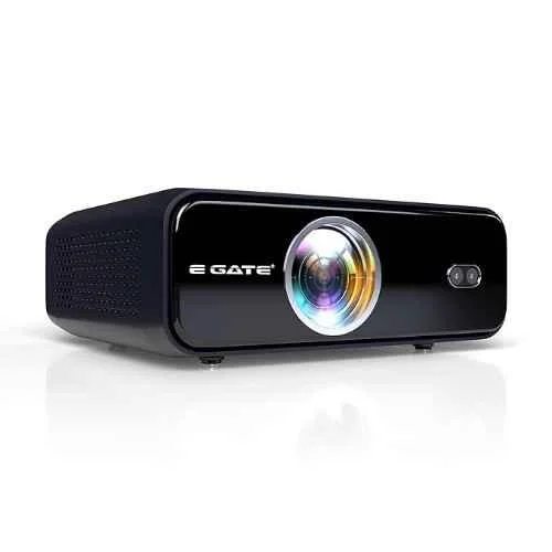 E Gate Duster 7X 15500 Lumen Android Projector, FHD 1080p Native & 4K HDR, Dust Proof, WiFi 6, Bluetooth, Auto Focus + Obstacle Tilt, Certified OTTs