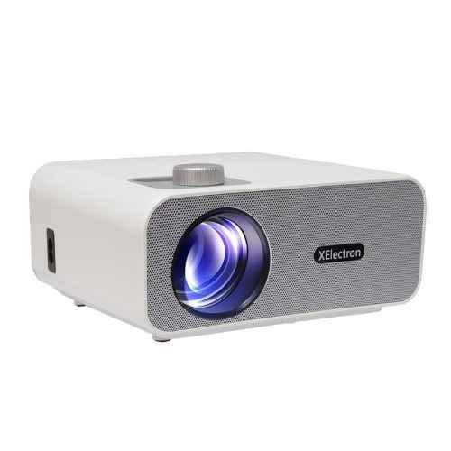 XElectron M2 Grand 10500 Lumen Wi-Fi Projector FHD 1080p Native, 4K Support, Miracast, Screen Mirroring, Bluetooth, 200" Screen, Built-in Speaker