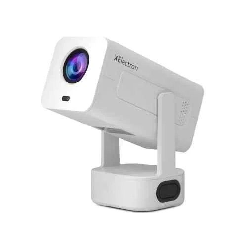 XElectron Techno 8400 Lumens Android 13 Smart Projector, 1080P & 4K Support, 2X Brighter, 4X Louder, Auto & 4D Keystone with Netflix, etc, Wi-Fi 6 & BT