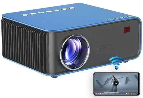 Xelectron S2 8400 Lumens Wi-Fi Projector Full HD 1080p with Miracast Airplay, Screen Mirroring, YouTube, Audio Out Connectivity and In-Bulit Speakers