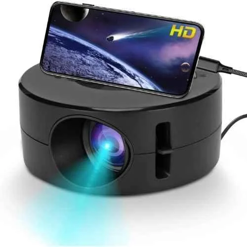 MEGAWISE MP45 8400 Lumens Portable LED Projector Native 720p HD, 4K Support, Wired Screen Mirroring, Smartphone Screen Share & Bulit-in Speaker