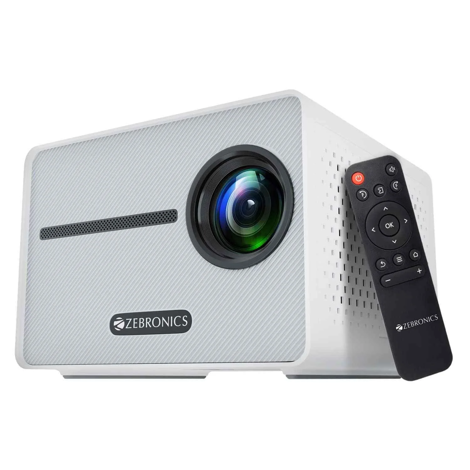 Zebronics PIXAPLAY 20 3000lm Compact Bluetooth LED Projector FHD 1080p|Bluetooth v5.1, HDMI & USB|431cm Screen Size|Built-in-Speaker|1 Year Warranty