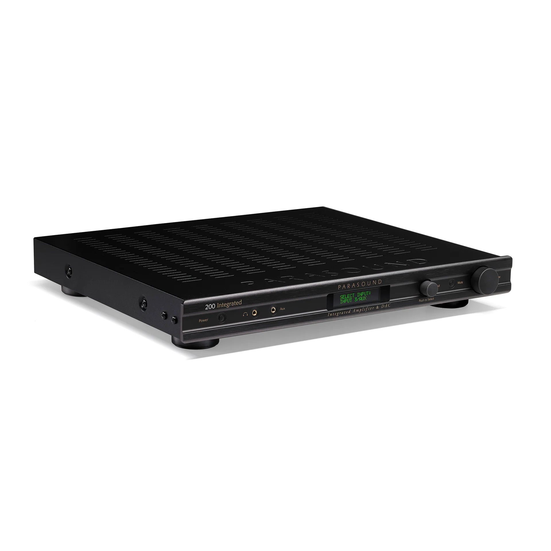 Parasound New Classic 200 - 2 Channel Integrated Stereo Amplifier with DAC (Black)