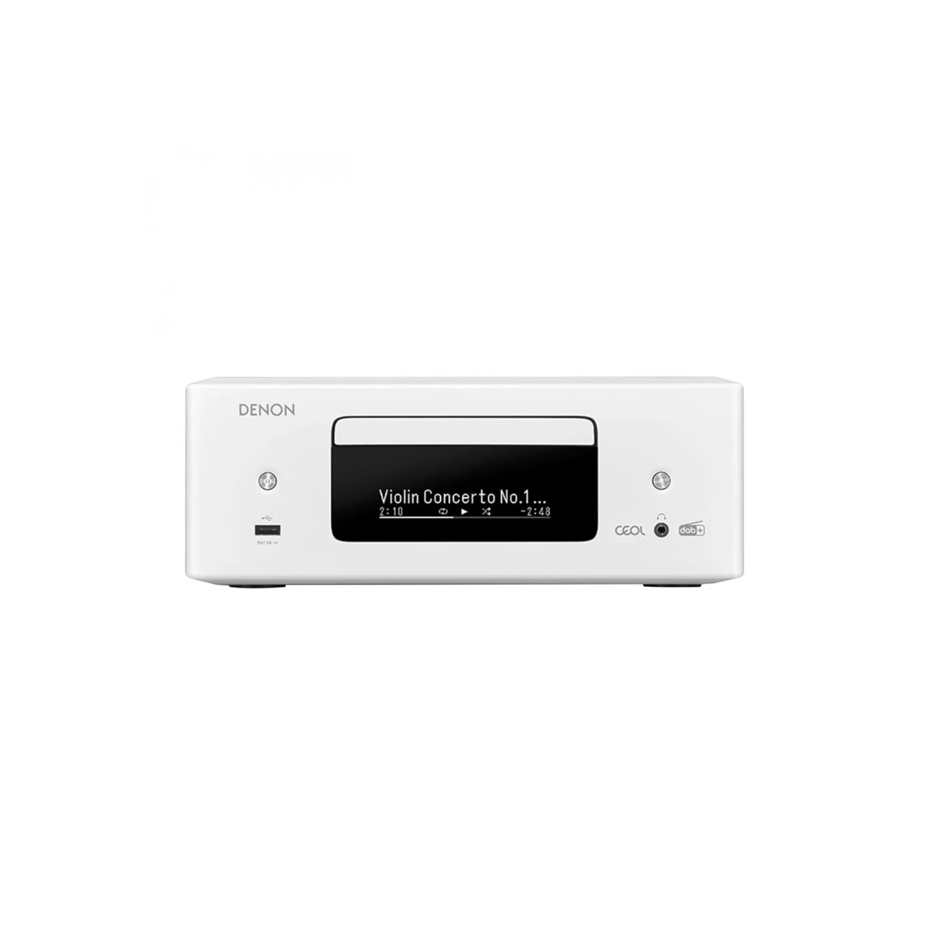 Denon Ceol RCD-N12 HiFi System with CD, Wifi, Bluetooth and FM/AM Tuner (White)