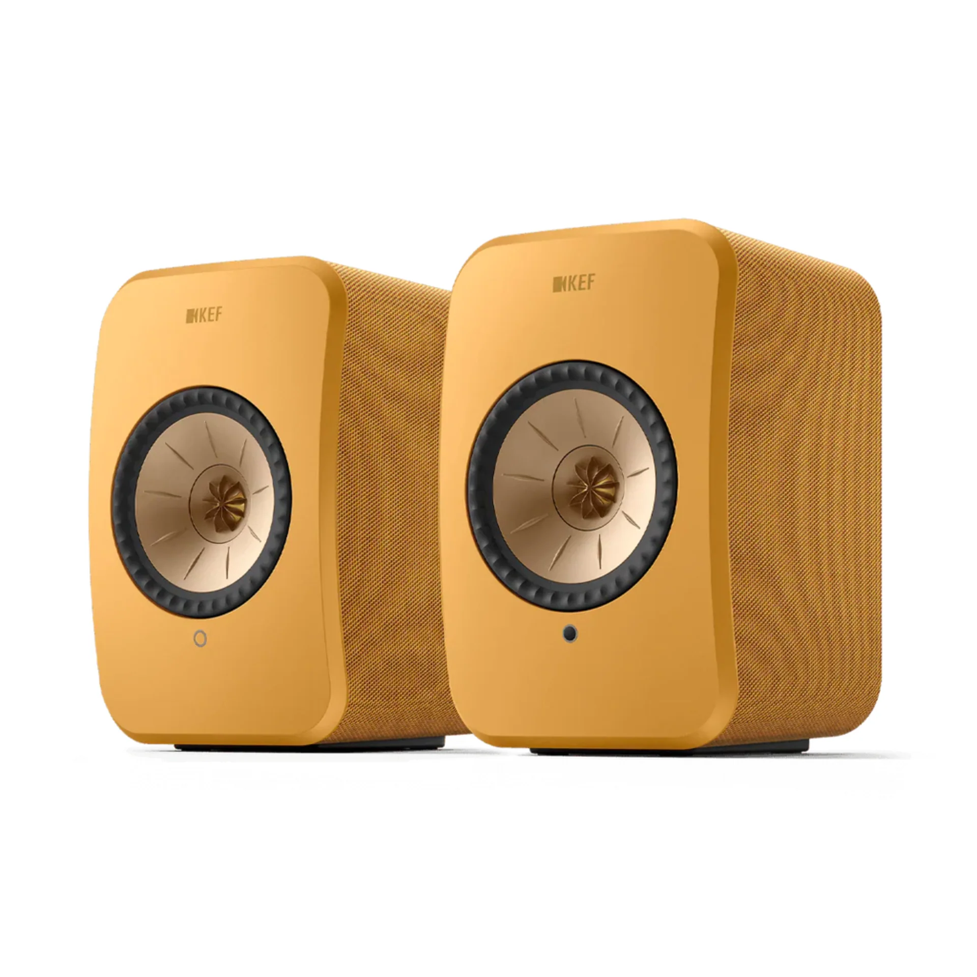 KEF LSX II - Powered/Active Bookshelf Speaker (Pair) (Amber Haze)