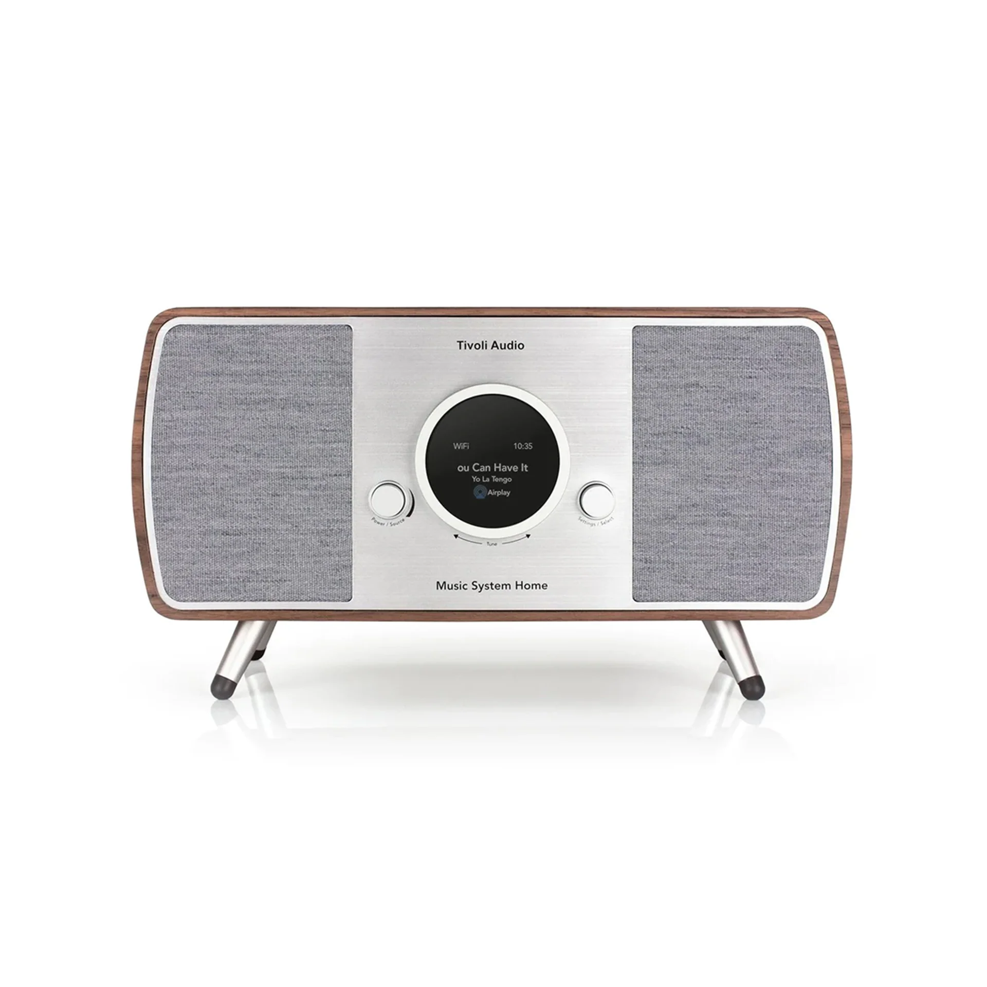 Tivoli Audio Music System Home (Gen. 2) - Wireless Modern Style Network Bluetooth Speaker with Built-In Tuner