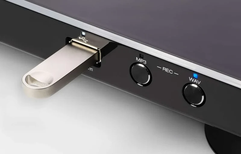 Denon DP-450USB Stereo Turntable with USB (Black) - view 2