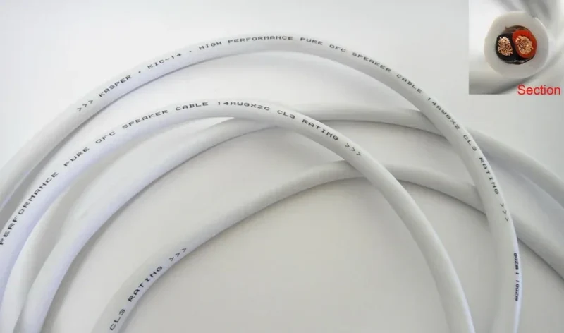 Kasper KIC-14/150 14AWG Speaker Cable (MATT WHITE) - view 1