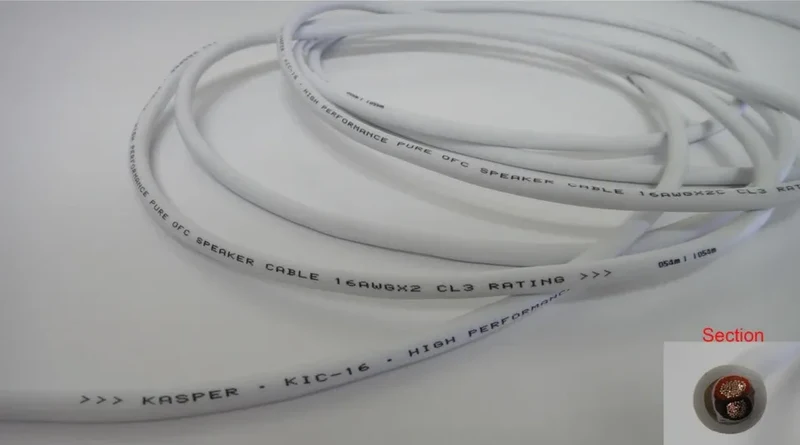 Kasper KIC-16/150 16AWG Speaker Cable (MATT WHITE) - view 1
