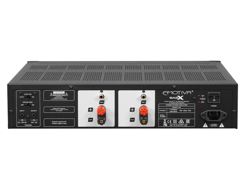 Emotiva BasX A2 160W Class AB Stereo Power Amplifier - view 2