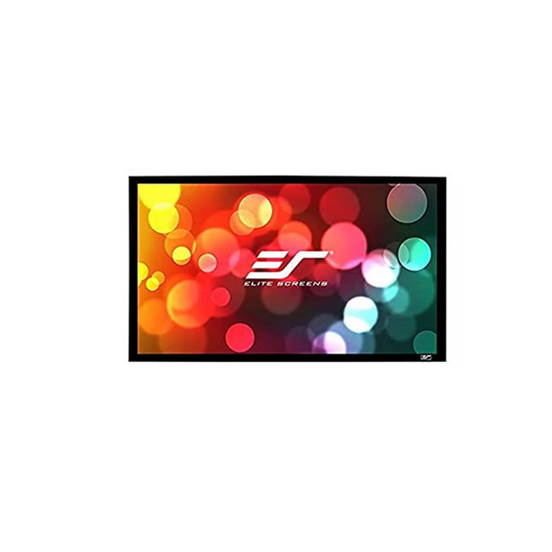 Elite Screens ER92WH1-A1080P4K - 92 Inches Sable Frame Acoustic Pro 1080P Full HD Fixed Transparent Perforated Frame Home Theatre Projection Screen - (16:9)