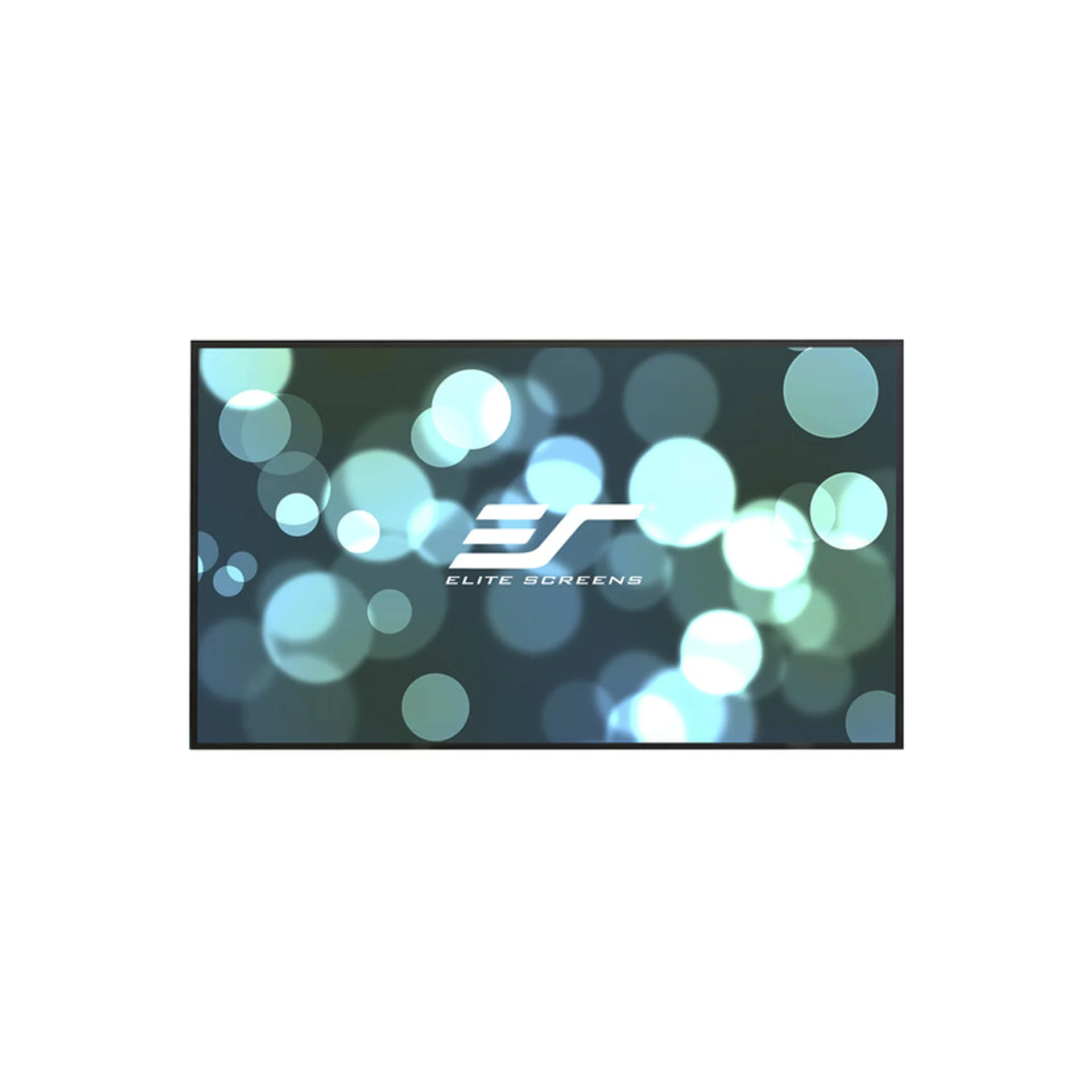 Elite Screens AR100WH2 - 100 Inches Edge Free/Edgeless 3D 4K/8K UHD Fixed Frame Home Theatre Projection Screen - CineWhite (16:9)