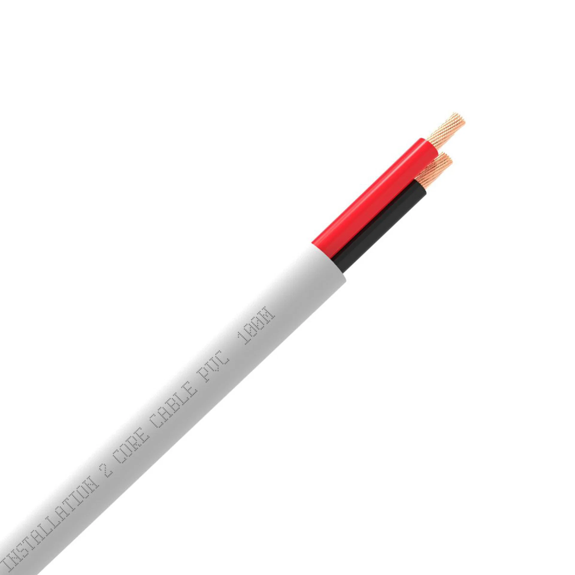 QED QX16/2 -2 Core Speaker Cable -White Colour Jacket- (Per Meter)