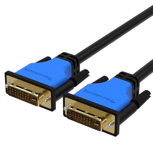 BlueRigger DVI to DVI Monitor Cable (30FT, 24+1 Dual Link, Digital Video Cable, Male to Male) - for Gaming, DVD, Laptops, HDTV and Projector