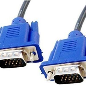Sii Sheikh Industries VGA Cable 15 Pin Male to Male 1.5 Meter for Computer PC Desktop Monitor Laptop LED LCD Screen Projector Television DVR(Blue & Black)