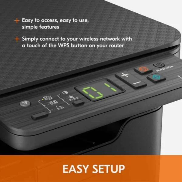 Kyocera MA2000W Wi-Fi All-in-One Monochrome Laser Printer with LED Display & 150 Sheet Capacity - Image 4