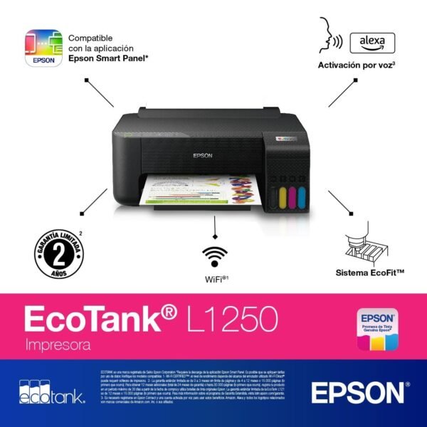Epson Ecotank L1250 Color Printer - Image 2