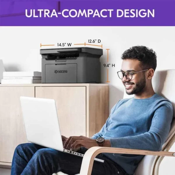 Kyocera MA2000W Wi-Fi All-in-One Monochrome Laser Printer with LED Display & 150 Sheet Capacity - Image 3