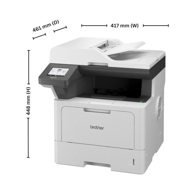 Brother DCP-L5510DN (New Launch) Auto Duplex Laser Printer, 48 PPM, Print Scan Copy, 3.5" Touch Screen Display, 50 Pages ADF, 2GB Memory, LAN, 250 Sheet Tray, 11000 Pages Inbox Toner,Free Installation - Image 6