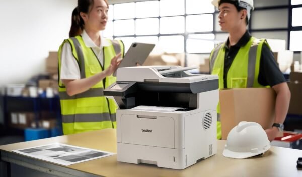 Brother DCP-L5510DN (New Launch) Auto Duplex Laser Printer, 48 PPM, Print Scan Copy, 3.5" Touch Screen Display, 50 Pages ADF, 2GB Memory, LAN, 250 Sheet Tray, 11000 Pages Inbox Toner,Free Installation - Image 3