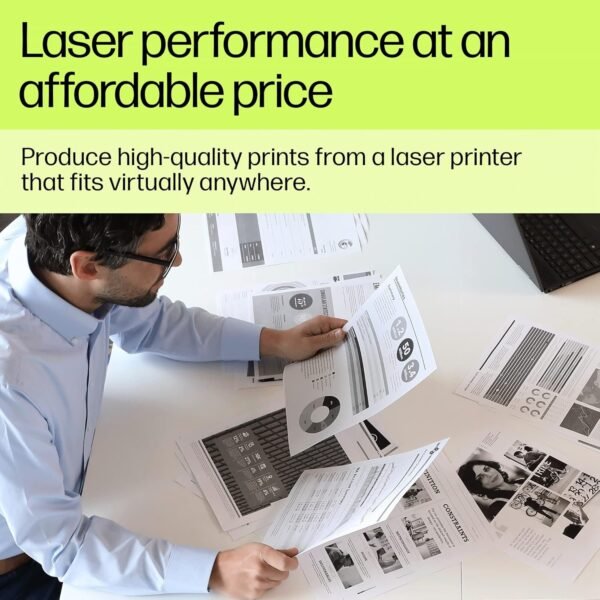 HP Laser MFP 1188Fnw, Wireless, Print, Copy, Scan, Fax, Monochrome Laser Printers, 40-Sheet Adf, Hi-Speed USB 2.0, Ethernet, Up to 21 Ppm, 150-Sheet Input Tray, 100-Sheet Output Tray, Black and White - Image 2