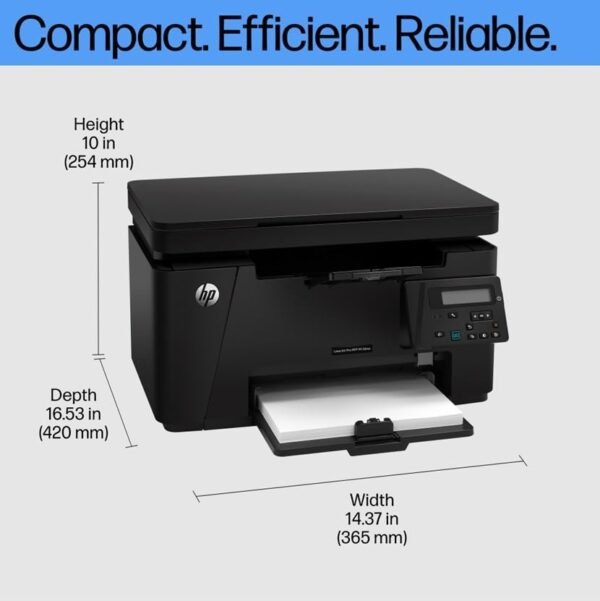 HP Laserjet Pro M126Nw All-in-One B&W Wireless Monochrome Laser Printers for Home: Print, Copy, & Scan, Compact, Easy Mobile Printing, Black - Image 2
