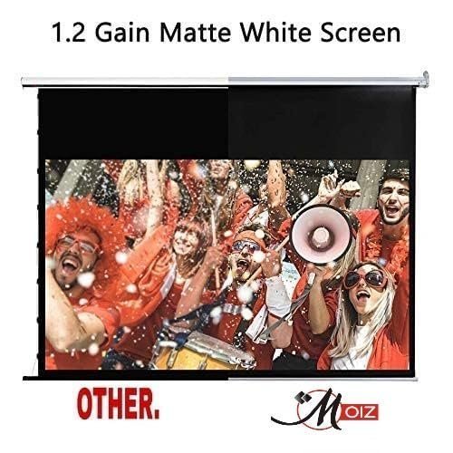 MOIZ Wall Type Pull Down Spring Action Projector Screen, Size: - 6 Ft. x 4 Ft. 4:3 Ratio Picture Format, 84 Inches Diagonal, with Ultra HD-3D-4K Ready Technology, No Autolock/Instalock Mechanism - Image 3