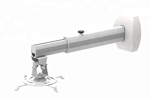 MOIZ 4 Feet Short Throw Wall Mount Projector Stand (Maximum Load Capacity 35 kg) Projector Wall Mounted Kit 2+2-4ft. Adjustable