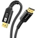 BlueRigger Ultra Series 8K HDMI to HDMI Cable with 48Gbps Speed, (10 Feet / 3 Meters) Supports 8K@60HZ, 4K@120HZ, 1080p FullHD, UHD/Ultra HD, 3D, High Speed with Ethernet, eARC, PS4, Xbox, HDTV
